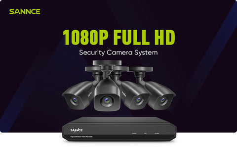 1080p Lite 8-Kanal Wired Security DVR System W / 4pcs 2MP Outdoor & Indoor Turret-Kameras, Smart Motion Detection