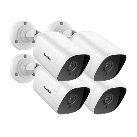 1080P Security Camera Kit, 100 ft IR Night Vision, Digital WDR & DNR, IP66 Waterproof for Indoor and Outdoor, Pack of 4