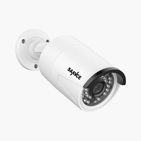 Zertifiziert überholt 3MP Full HD PoE IP Bullet-Überwachungskamera mit/Audioaufzeichnung für SANNCE NVR N98PBD/N96PBK