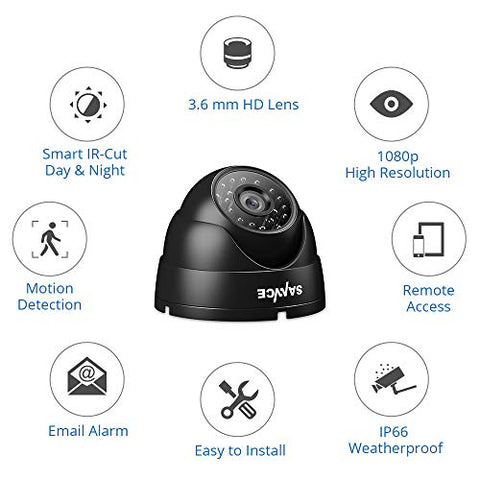 1080P Dome Überwachungskamera, 4-in-1-Kompatibilität fur AHD / TVI / CVI / CVBS