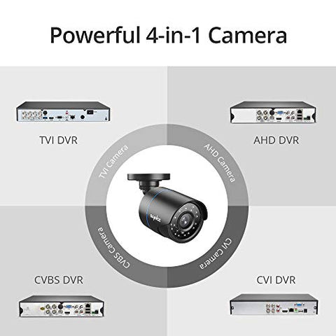 1080P Bullet Überwachungskamera, 4-in-1-Kompatibilität fur AHD / TVI / CVI / CVBS