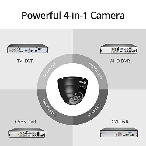 1080P Dome Überwachungskamera, 4-in-1-Kompatibilität fur AHD / TVI / CVI / CVBS