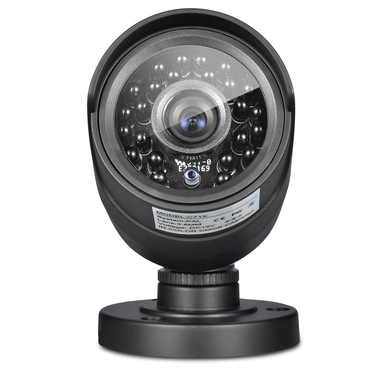 Clearance-ANNKE 800TVL Bullet Security Camera, IP66 Weatherproof Surveillance Camera for Indoor and Outdoor Use, 100ft/30m Night Vision with Smart IR