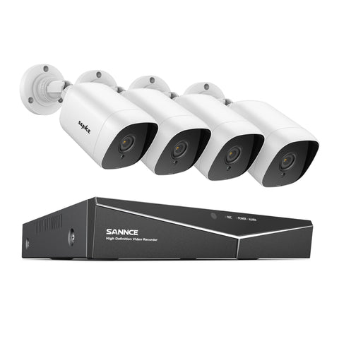 5MP 8 Channel Security Cameras System - Hybrid 5-in-1 CCTV DVR, Motion Detection, IP66 Weatherproof, Audio Recording