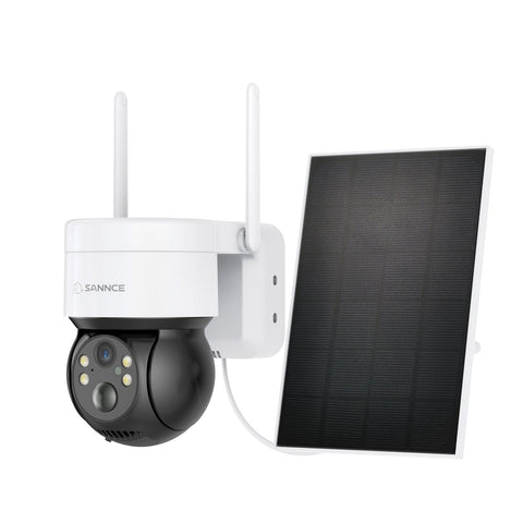 2K 4MP Pan & Tilt Wire-Free IP Camera, Battery/Solar Powered, Color Night Vision, 2-Way Audio, Works with Alexa, PIR Humanoid Detection
